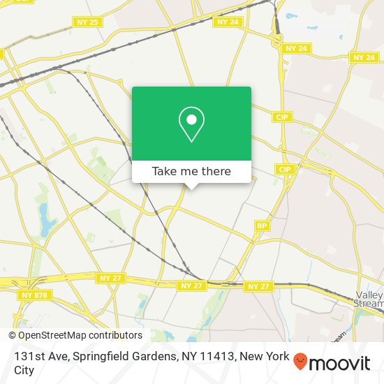 Mapa de 131st Ave, Springfield Gardens, NY 11413