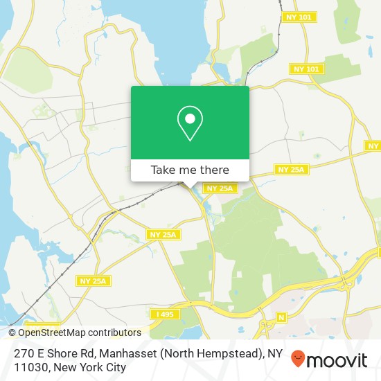 Mapa de 270 E Shore Rd, Manhasset (North Hempstead), NY 11030
