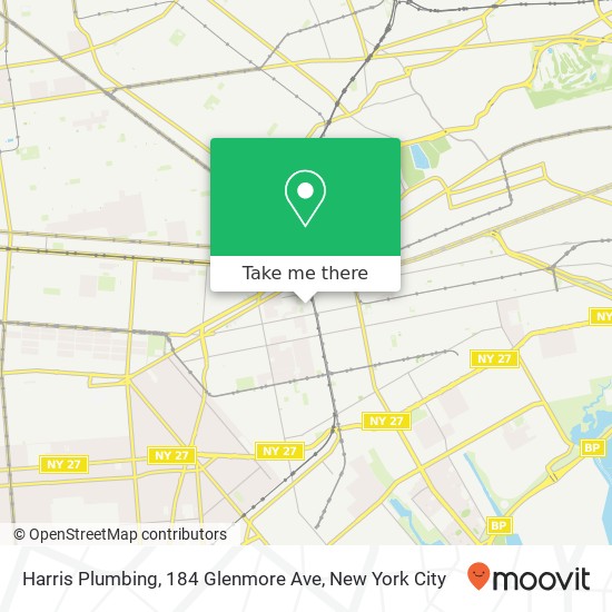Harris Plumbing, 184 Glenmore Ave map