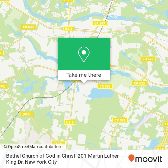 Bethel Church of God in Christ, 201 Martin Luther King Dr map