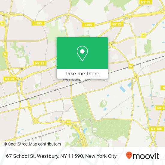 Mapa de 67 School St, Westbury, NY 11590