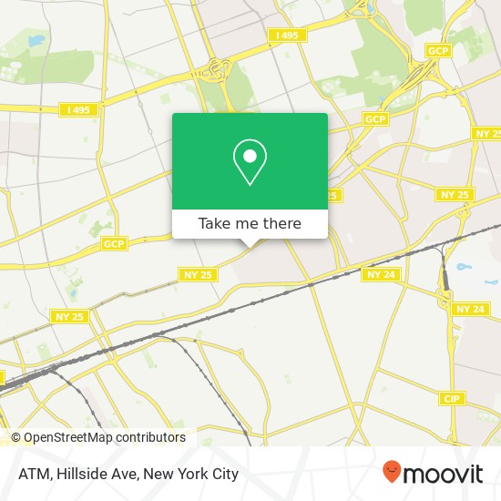 ATM, Hillside Ave map