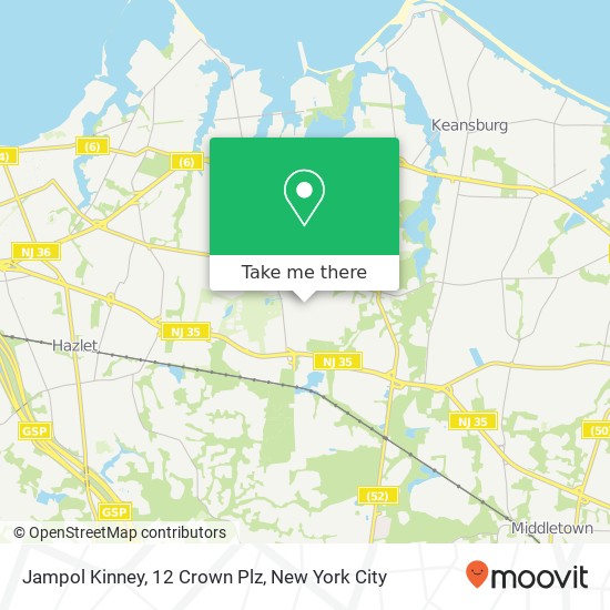 Jampol Kinney, 12 Crown Plz map