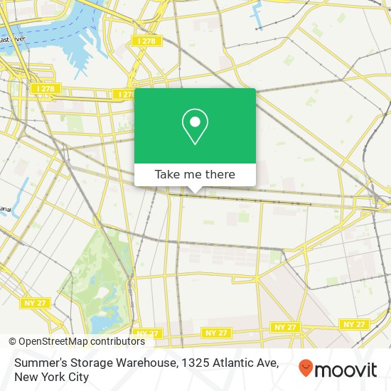 Summer's Storage Warehouse, 1325 Atlantic Ave map