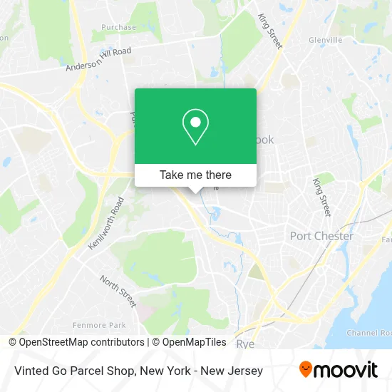 Vinted Go Parcel Shop map