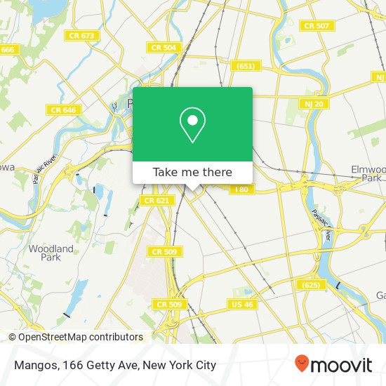 Mangos, 166 Getty Ave map
