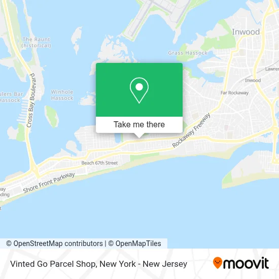 Vinted Go Parcel Shop map