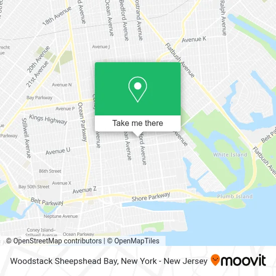 Woodstack Sheepshead Bay map
