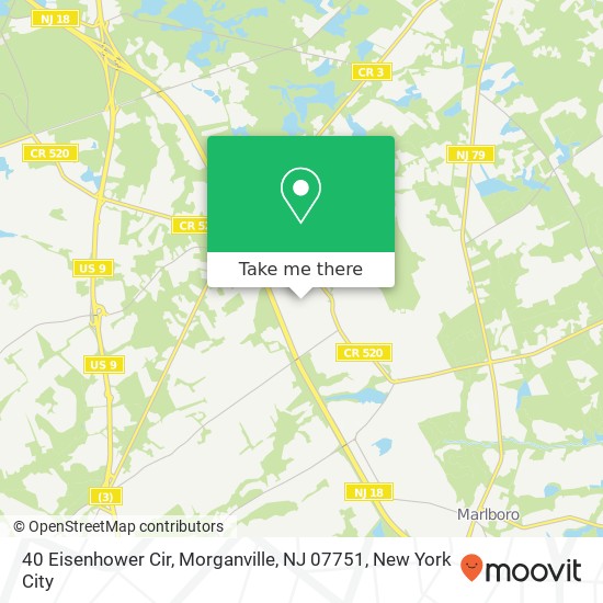 40 Eisenhower Cir, Morganville, NJ 07751 map