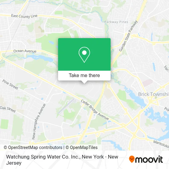 Watchung Spring Water Co. Inc. map
