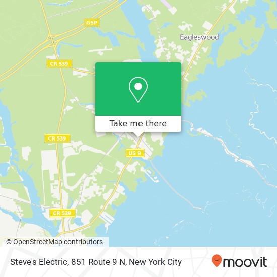 Mapa de Steve's Electric, 851 Route 9 N