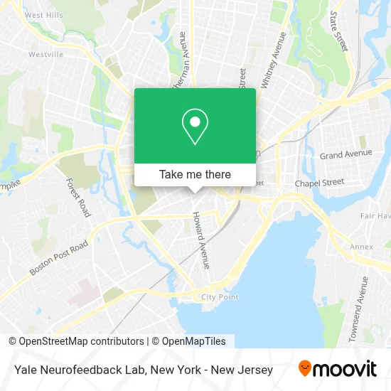 Yale Neurofeedback Lab map