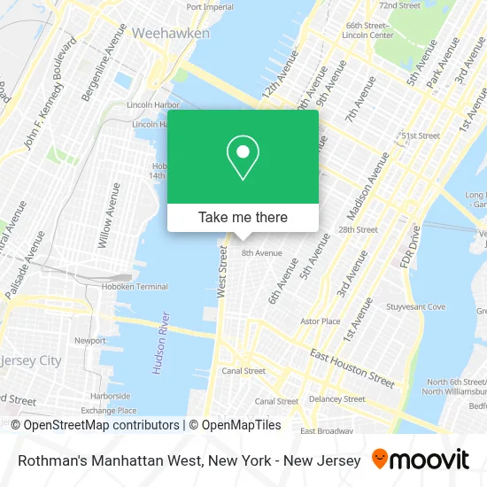 Rothman's Manhattan West map