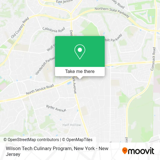 Wilson Tech Culinary Program map