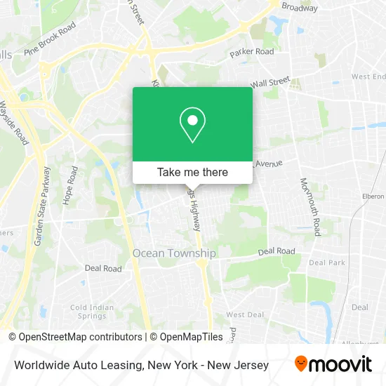 Worldwide Auto Leasing map