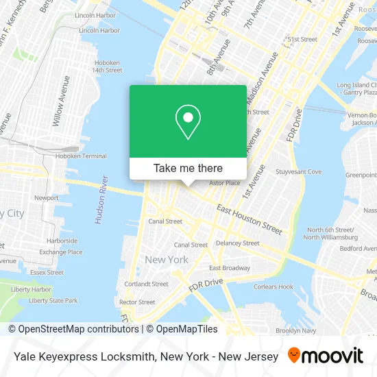 Yale Keyexpress Locksmith map