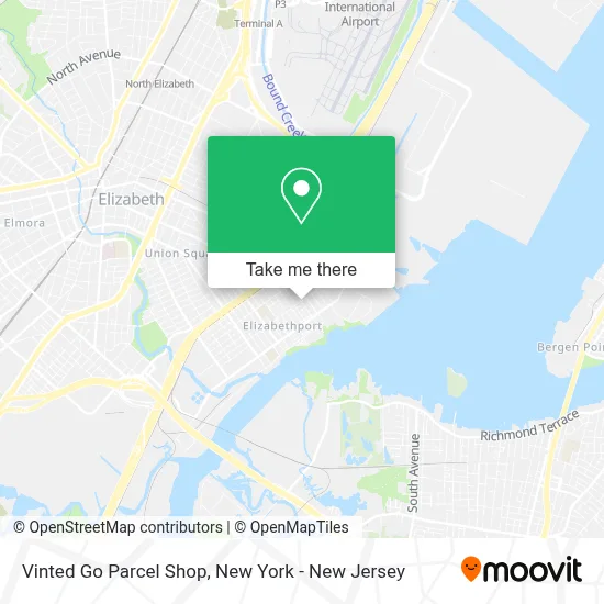 Vinted Go Parcel Shop map