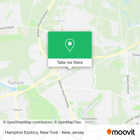 Hampton Exotics map