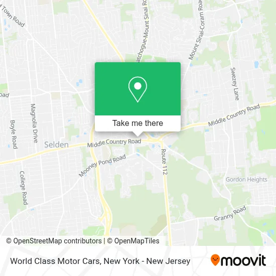World Class Motor Cars map