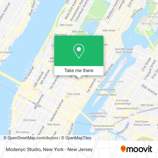 Modenyc Studio map