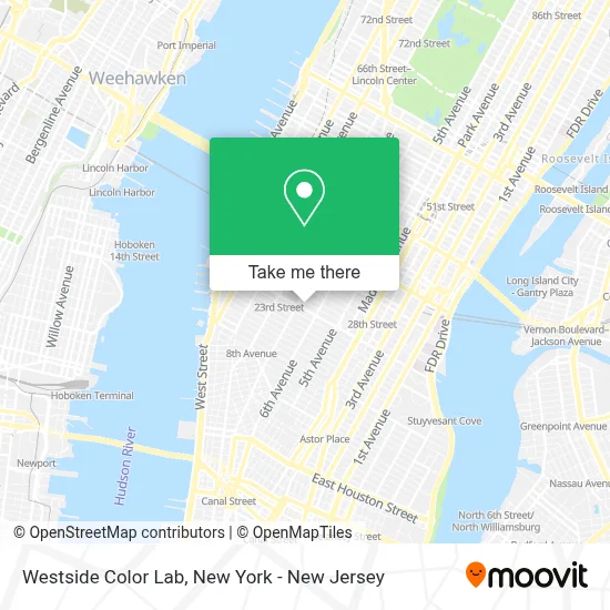 Westside Color Lab map
