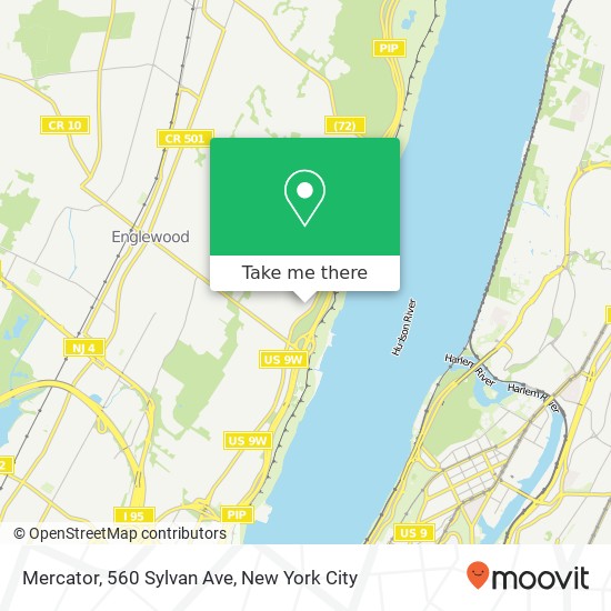 Mapa de Mercator, 560 Sylvan Ave
