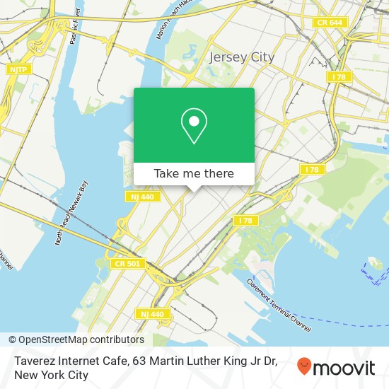 Taverez Internet Cafe, 63 Martin Luther King Jr Dr map