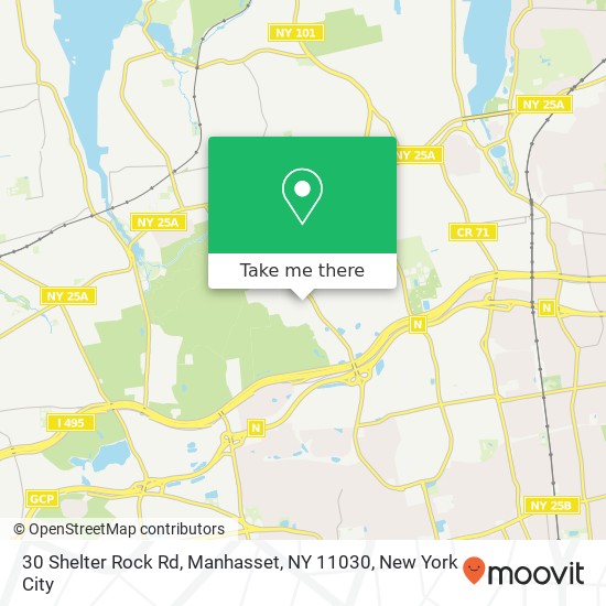 Mapa de 30 Shelter Rock Rd, Manhasset, NY 11030