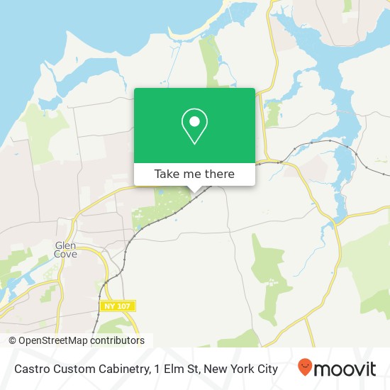 Mapa de Castro Custom Cabinetry, 1 Elm St