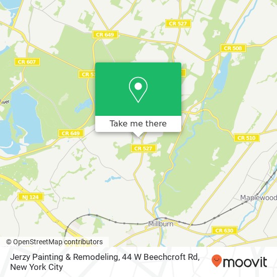 Mapa de Jerzy Painting & Remodeling, 44 W Beechcroft Rd