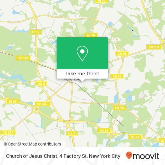 Church of Jesus Christ, 4 Factory St map