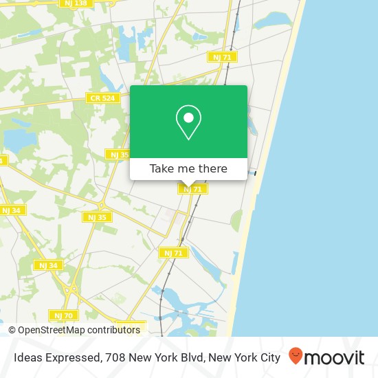 Ideas Expressed, 708 New York Blvd map
