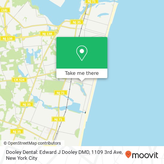 Dooley Dental: Edward J Dooley DMD, 1109 3rd Ave map