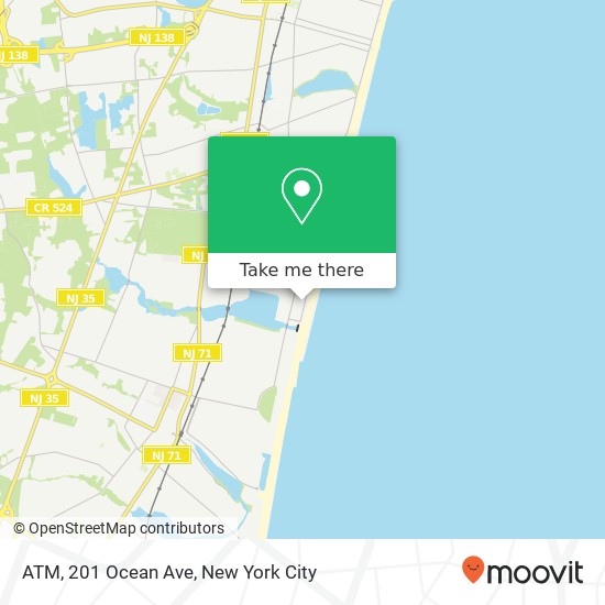 ATM, 201 Ocean Ave map