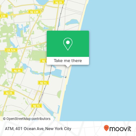 Mapa de ATM, 401 Ocean Ave
