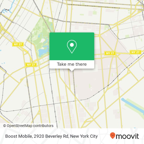 Mapa de Boost Mobile, 2920 Beverley Rd
