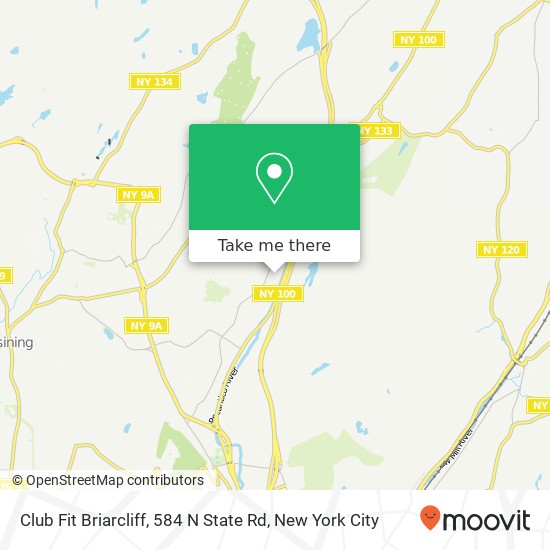 Mapa de Club Fit Briarcliff, 584 N State Rd