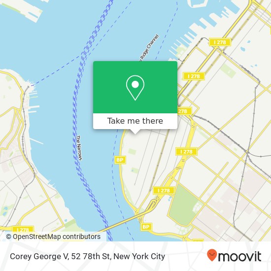 Mapa de Corey George V, 52 78th St