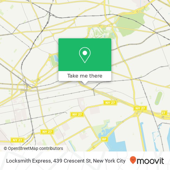 Mapa de Locksmith Express, 439 Crescent St
