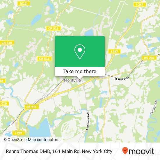 Mapa de Renna Thomas DMD, 161 Main Rd