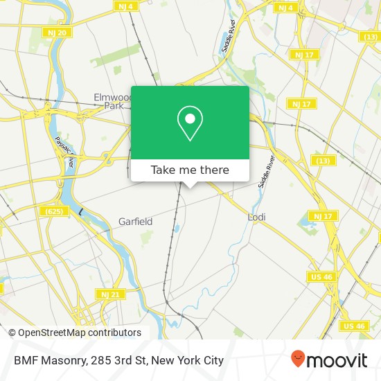 BMF Masonry, 285 3rd St map
