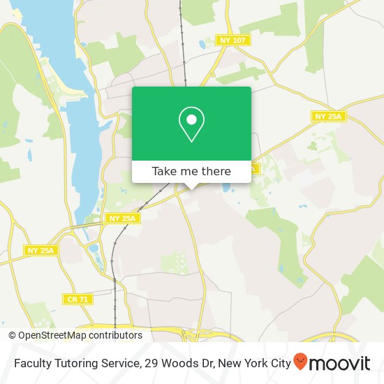 Faculty Tutoring Service, 29 Woods Dr map