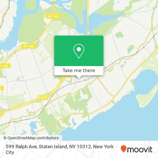 Mapa de 599 Ralph Ave, Staten Island, NY 10312