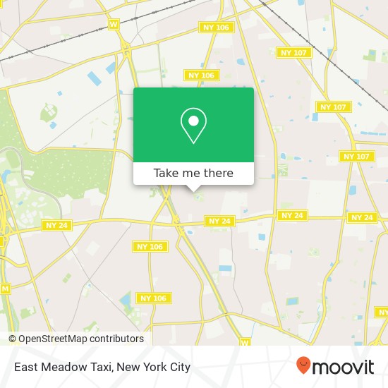 Mapa de East Meadow Taxi