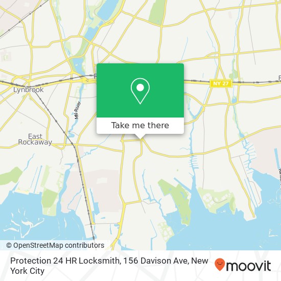 Mapa de Protection 24 HR Locksmith, 156 Davison Ave