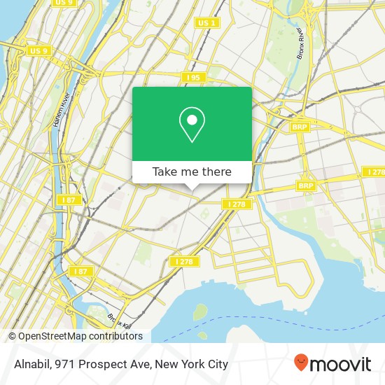 Mapa de Alnabil, 971 Prospect Ave