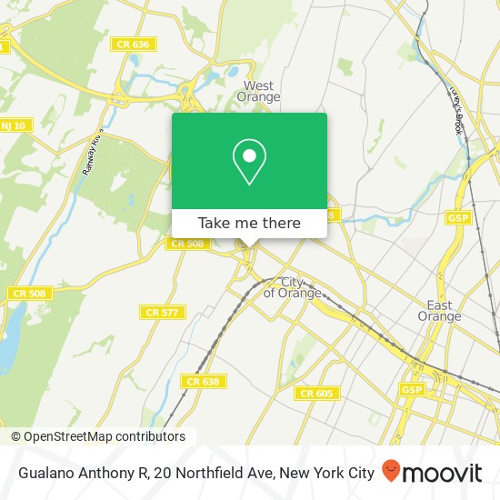 Mapa de Gualano Anthony R, 20 Northfield Ave