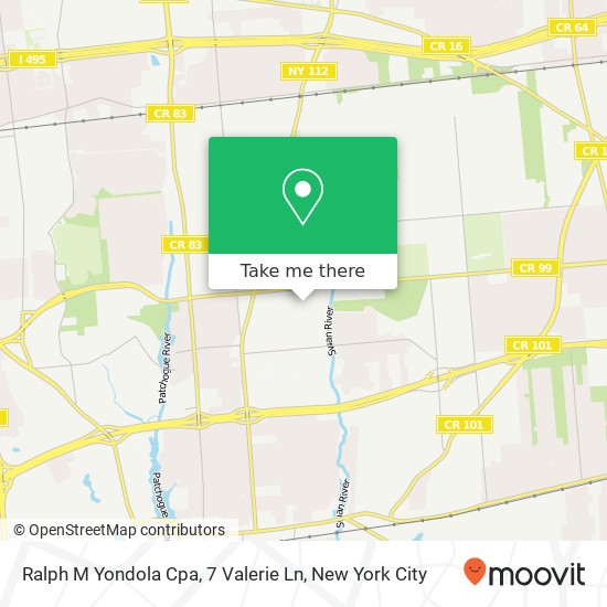 Ralph M Yondola Cpa, 7 Valerie Ln map