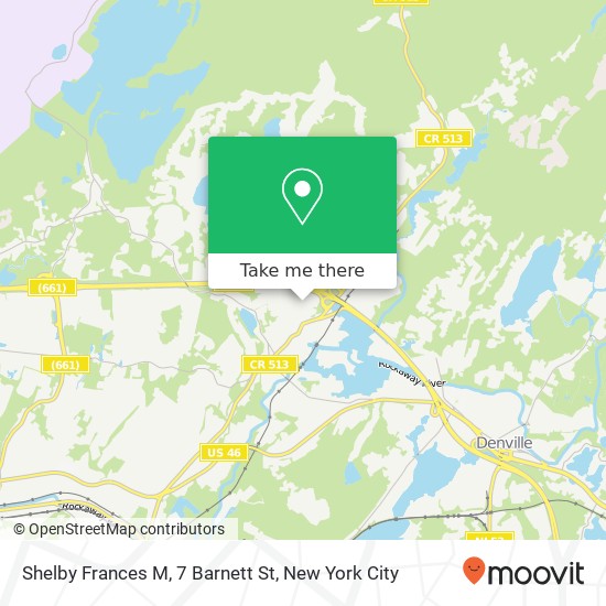 Shelby Frances M, 7 Barnett St map