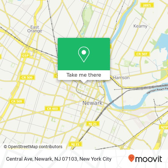 Central Ave, Newark, NJ 07103 map